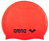 Arena Arena Classic Silicone gorro de natación Negro, Naranja Silicona - Gorros de natación (Unisex, Negro, Naranja, Silicona, One size, Específico, Imagen)