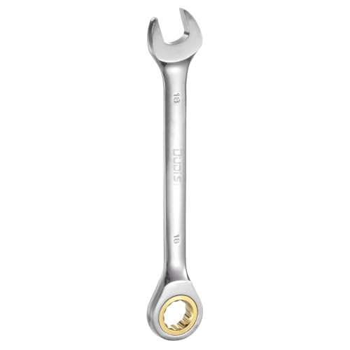 sourcing map Ratchet Combination Spanner Metric, 18mm, 12 Point 72-Tooth CR-V Wrenches Tool for Mechanical Repair