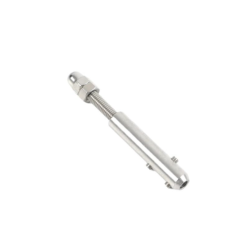 Serre-câble à vis M4 en inox pour garde-corps et terrasse escalier