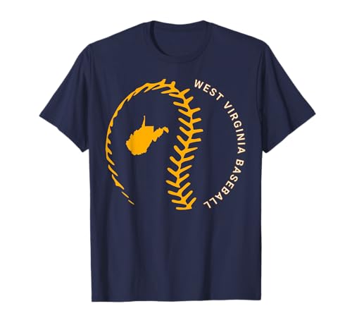 State of West Virginia Baseball WV Pride Baseball Threads T-Shirt