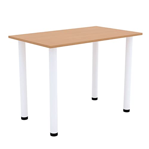 AKKE Esszimmertisch 70 cm x 60 cm Esstisch Kleiner Tisch Küchentisch Schreibtisch Dining Table Esszimmermöbel Weiße Beine