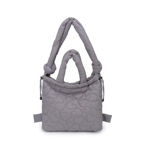 Puffer Tote Bag Quilted Backpack Puffer Crossbody Bags for Women Puffy Shoulder Top Handle Bag Convertible Bubble Purse