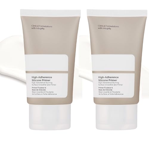 Hydrating Silicone Primer for Dry Skin - High-Adherence Silicone Primer Pore Minimizer, Matte Finish, Long-Lasting & Lightweight Makeup Base, 1 oz/30 mL(2pcs)
