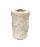 Generic Premium Quality Waxed Twine Lacing Cord - 9-Ply with 160 LBS Tensile Strength, ANTI-SLIP KNOTSFRAY ENDS, 100 Polyester White Cable Tie Down Wax String for Indoor Outdoor Use - (182.5 Yards)