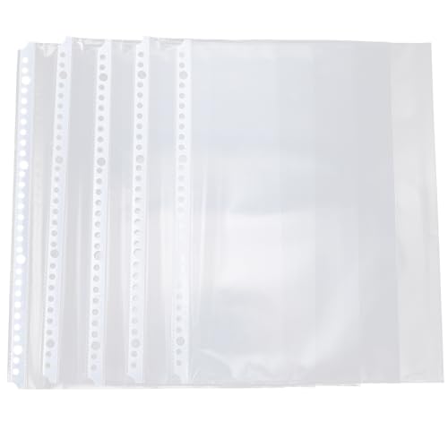 Fundas transparentes de 30 agujeros BETOOKY para evitar hojas rotas en tus carpetas A4