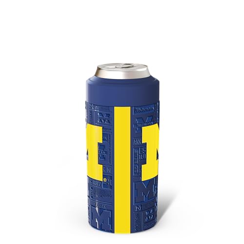 Image of Frost Buddy Universal Can Cooler (Michigan Wolverines | 3D) | 20x colder, cold up to 24 hrs | Fits slim cans & bottles | Sleek, lightweight design | No sweat, no condensation