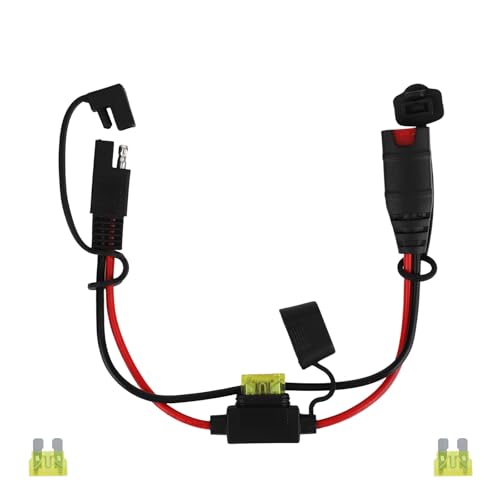 Ampia applicazione: adatto per motociclette, ATV, UTV, camion e auto dotate di connettori SAE. È compatibile con modelli popolari come Harley-Davidson (CVO Road Glide/Softail Deluxe) e Suzuki King Quad, e si abbina alla maggior parte dei caricabatterie Noco. Si prega di notare che il nostro prodotto non è sponsorizzato o approvato da o affiliato ai marchi che si adatta, tra cui Harley-Davidson e Suzuki King Quad.
