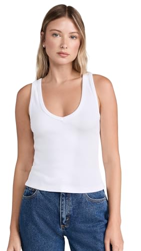 perfectwhitetee Women's V Neck Blondie Tank