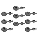 FUNNETOYU Válvulas de Repuesto para Bolsas de Vacío 9 Piezas Tpu Gris, Tapa de Sellado Antifugas, Accesorios para Almacenamiento al Vacío, Compatibles Bolsas Compresión para Hogar y
