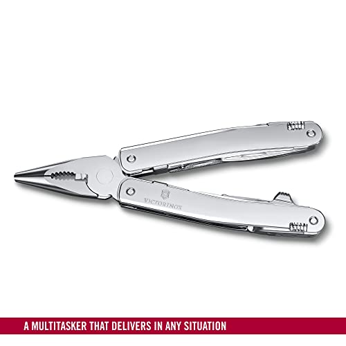 Image of Victorinox Swiss Tool Spirit MX with Nylon Pouch, Silver, Swiss Made (3.0224.MN)