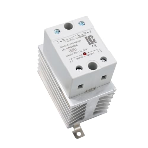 Relais statique monophasé 50DA 60DA 80DA CC CA et radiateur de refroidissement