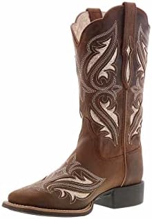 ARIAT Women's Round Up Bliss Western Boot, Sassy Brown, 11 | Image 4