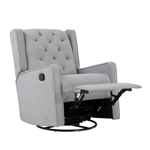 Sillón reclinable tapizado gris tejido miniatura 6