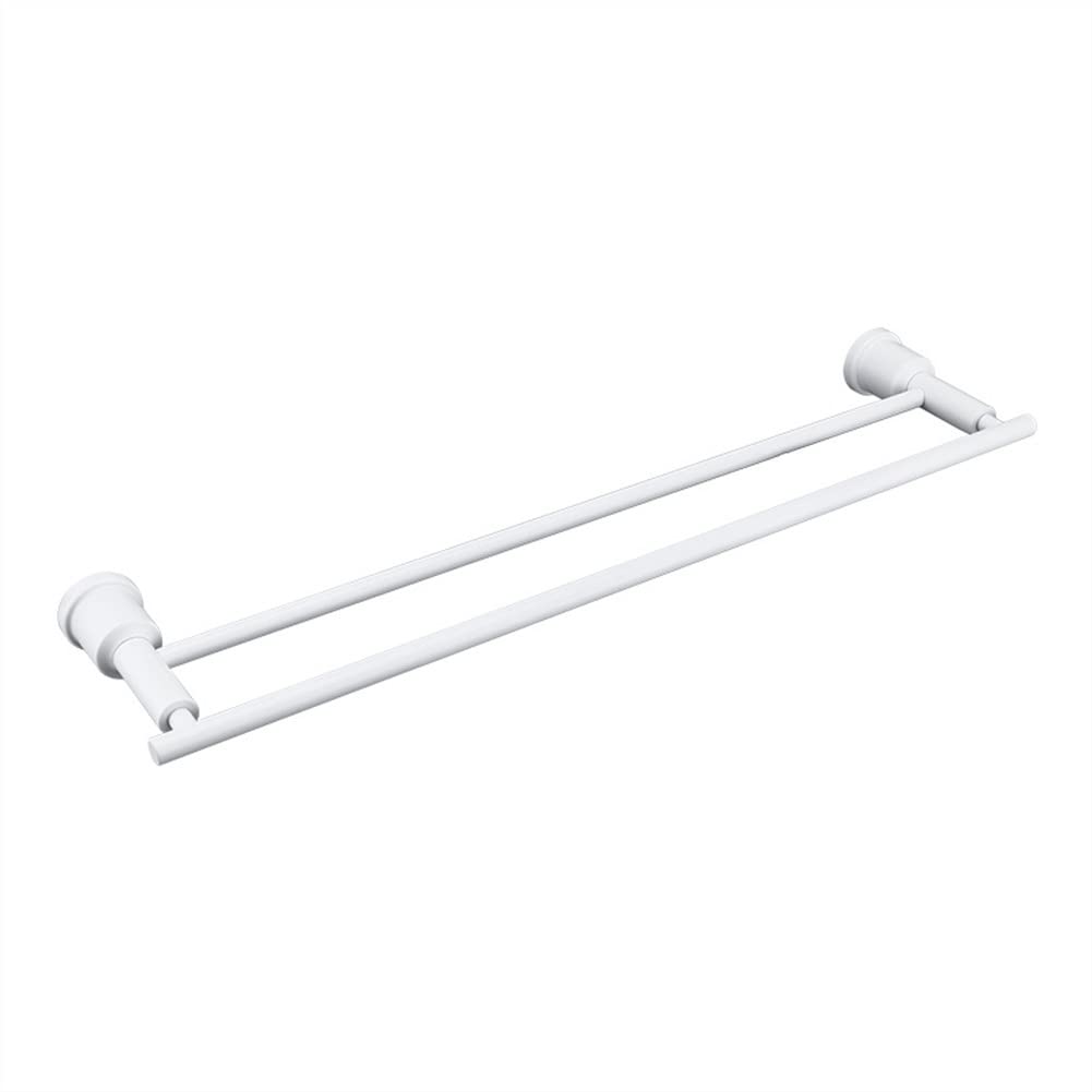 Toalleros, toallero para baño, Soporte para Toallas de Mano de Doble Varilla de baño de Acero Inoxidable Mate 304, toallero, Colgante de Accesorios de baño/50 cm para perforación-/a