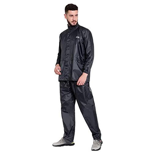 Image of Rain Suit for Men & Women | Waterproof Raincoat Jacket & Pant Set | Lightweight Windproof Rainsuit | Quick Dry | Reusable Monsoon Wear