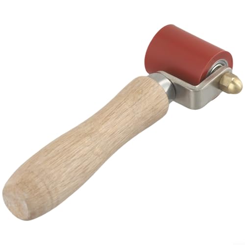 Rullo a pressione manuale in silicone, 40 mm, resistente alle alte temperature, strumento di saldatura per membrane in PVC impermeabile e telone (rosso)