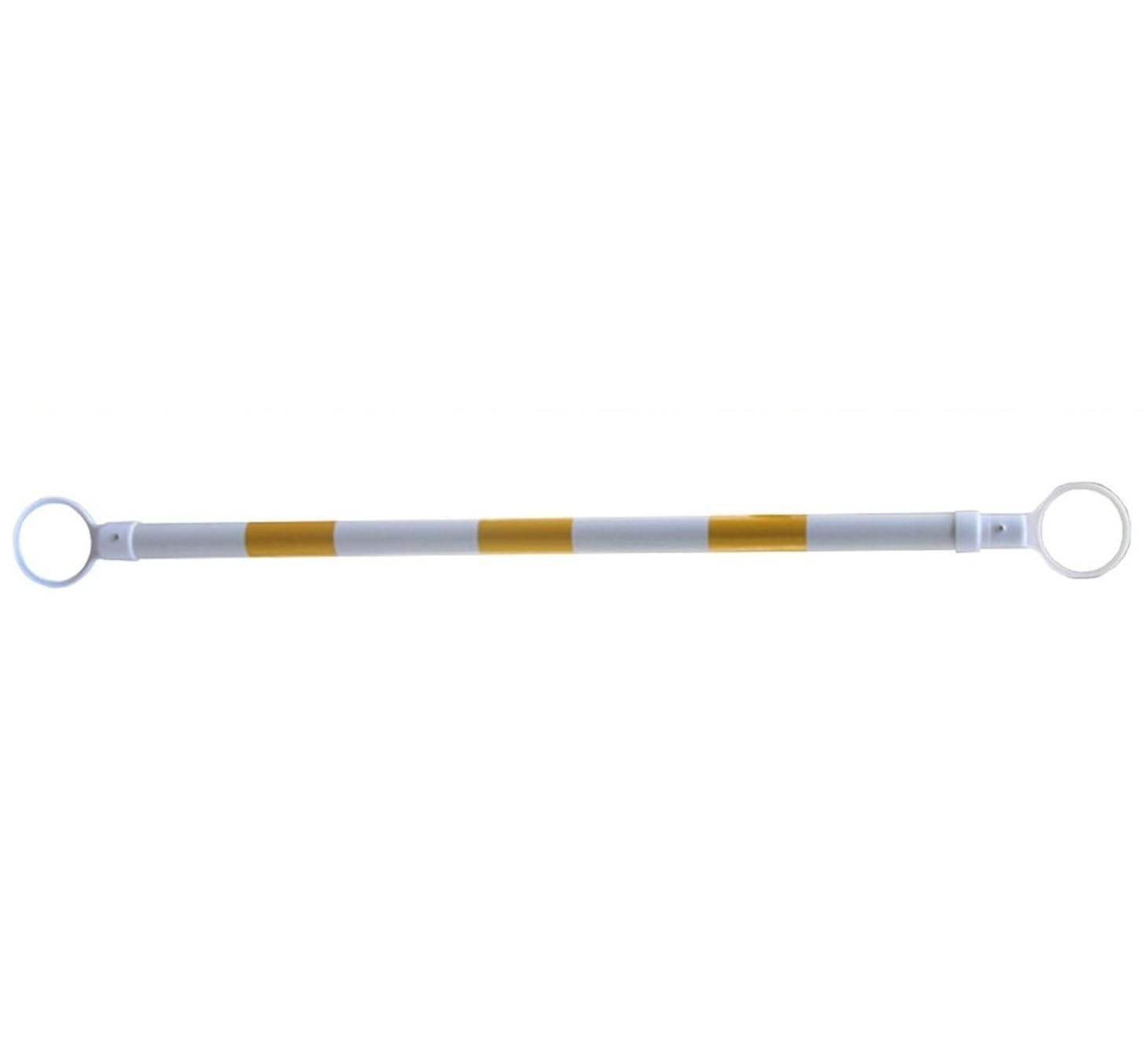 Barre de cône de signalisation PVC léger extensible jaune blanc 1m20-2m - 8