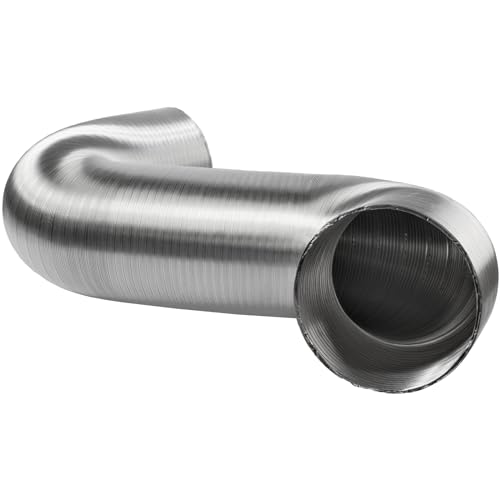 Rura aluminiowa 15 cm / 150 mm – 1,5 m długości, elastyczny przewód wentylacyjny – do suszarek bębnowych, okapów kuchennych, wentylatorów rurowych, klimatyzatorów – wlot powietrza, wąż wylotowy do