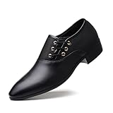 Design élégant : Ces chaussures Oxford pour homme présentent un design classique et sophistiqué, parfait pour les occasions formelles, les réunions d'affaires ou tout événement exigeant une allure soignée. Leur style derby intemporel assure une polyvalence et s'accorde aussi bien avec un costume qu'avec une tenue décontractée.