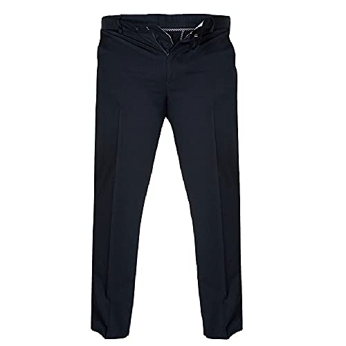 D555 Duke Mens Kingsize Chino Trousers with Belt Loop & Pockets Indigo 42 Waist Long Leg (Bruno)