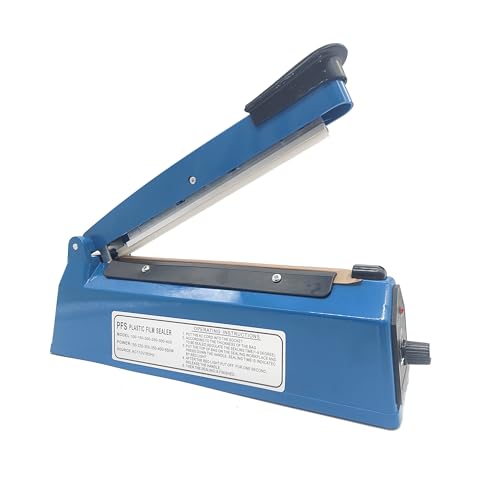 8 inch Impulse Heat Sealer Manual Bag Sealer Heat Sealing Machine for Plastic Bags PE PP mylar Bags Shrink Wrap Bags Sealer