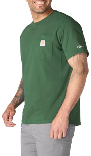 Image of Carhartt Men's Force Relaxed Fit Midweight Short-Sleeve Pocket T-Shirt