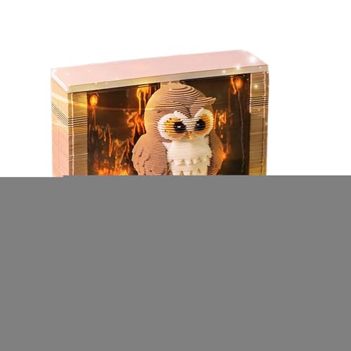 Calendario 3D 2026 de búho ideal para regalar como bloc de notas y adorno de mesa