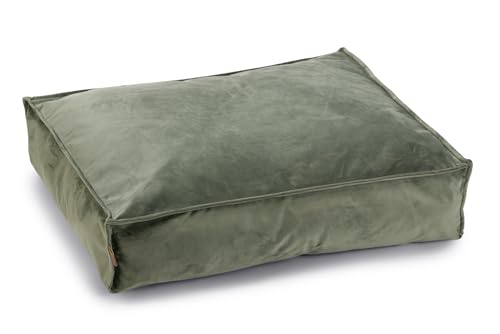 Designed by Lotte Nalino, Hundekissen, Samt, Grün, 70x55x15 cm