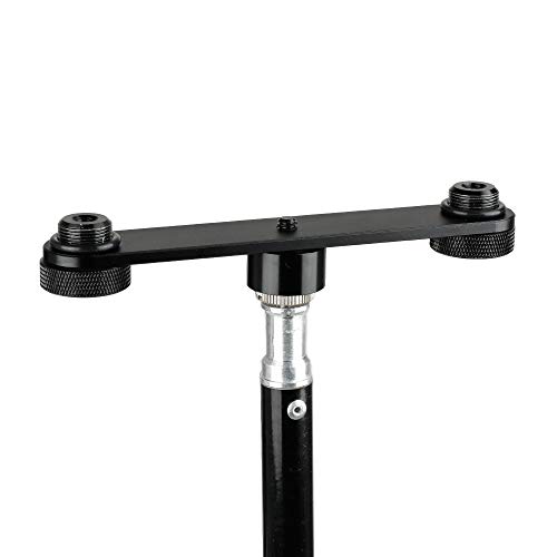 Support de microphone en T CAMVATE double pour fixer deux micros sans encombrement