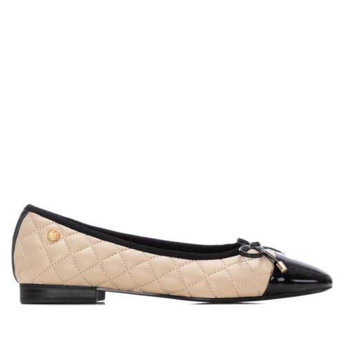 XTI - Bailarinas Mujer Beige - Calzado Cómodo y Versátil - Moda Casual - Modelo 14424501 (Talla 40)