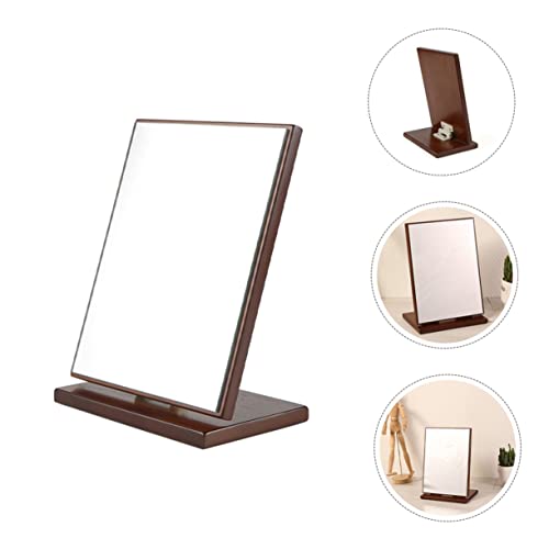 Espejo de maquillaje Zerodeko de madera plegable para tocador miniatura 5