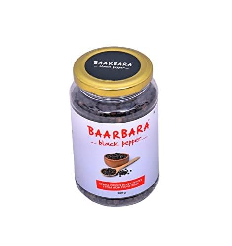 Baarbara Black Pepper (200gm) | Kali Mirch from Chikmagalur | All Natural, Organic and High In Antioxidants (2) (B0B5KPJ25R) Amazon Price History, Amazon Price Tracker