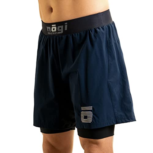 Ghost 7" Premium Lined Grappling Shorts - Neptune Blue2