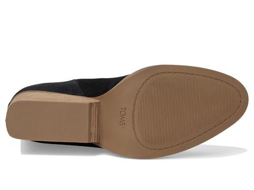 TOMS Women's Eliza Black Suede/Metallic Suede, 9.5 Medium by TOMS - Used condition - Image 3