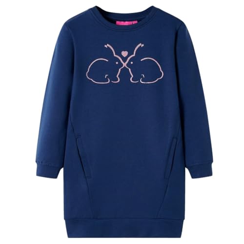 vidaXL Kinder-Pulloverkleid mit Kaninchen Pullover Sweatshirt...
