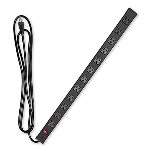 Iron Forge Cable 12 Outlet Heavy Duty Surge Protector Power Strip with Built-in Circuit Breaker...