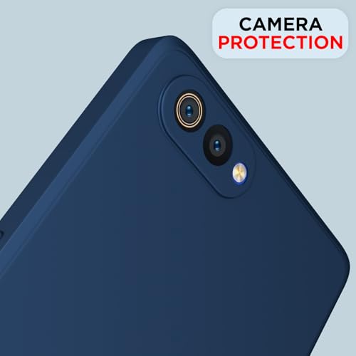 Image of Outlouders Back Cover for Realme C2 | Camera Protection | Durable Soft Matte Silicone Bumper Case (Blue)