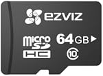 EZVIZ 64GB Ultra-HD Video Micro SD Memory Card, Class 10, UHS, High Speed for Camera, Smartphone, Computer, Dash Came, Surveillance, Tachograph, Table