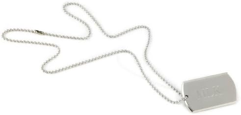 Personalized Large Nickel-Plated Dog Tag