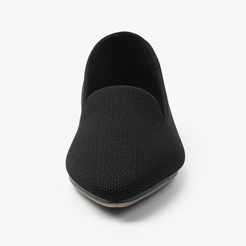 MUSSHOE Flats Shoes for Women Slip on Ballet Flats Dress Shoes Knit Flats Pointed Toe Flat Shoes for Women Comfortable Dressy Women Shoes4