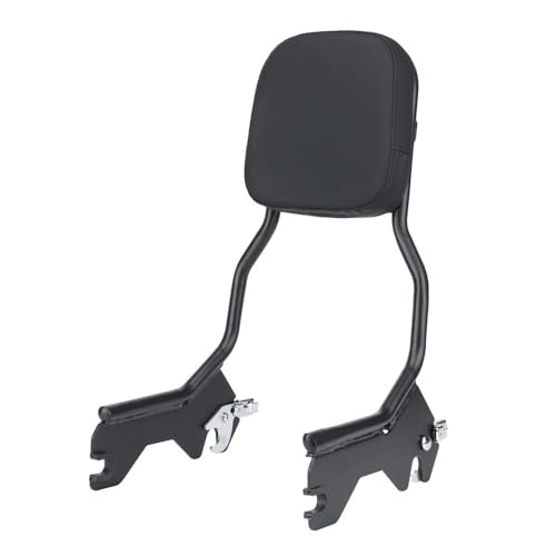 Dossier de moto noir standard avec coussin amovible pour modèles Softail 2018-2022
