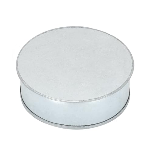 PATIKIL Tapa De Tee De Metal De 5 Pulgadas, 1 Pz Tapa De Extremo De Conducto De Acero Galvanizado Cubierta De Ventilación Seca Tapón De Tee Para Sellado De Conductos Para Sistemas