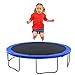 Trampoline Spring Cover, 8/10 Ft Trampoline Cover Round, Waterproof Safety Spring Round Frame Pad, TrampolinePad Replacement for Home, Gym, Indoor, Outdoor, No Hole for Pole, Edge Protection