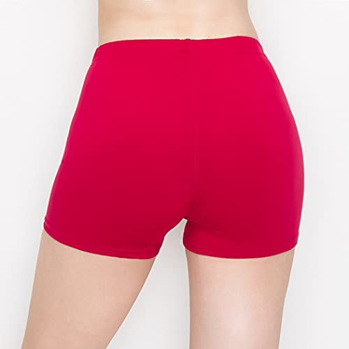 Image of ALWAYS Faux Leather Shorts - High Waist Active Stretch Yoga Short Pants for Women