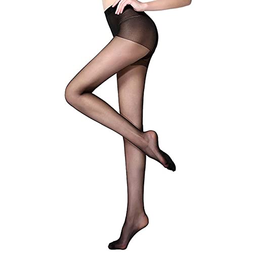 Calze Sexy Calze Sexy da Donna Calze Lucide all'olio Lingerie Elastica Ultrasottile Collant in Nylon Collant Lucidi da Donna Abbigliamento (Nero(G) A)