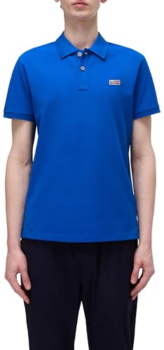 Napapijri Homme Polo à Manches Courtes Eruggy Bleu S