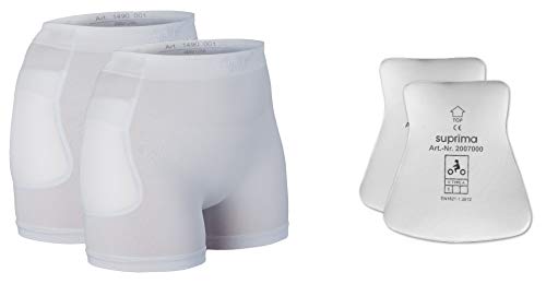 Suprima Set Hüftprotektor-Slip, 2 x 1-4900 und 1 x 2007 - Gr. XL - weiss