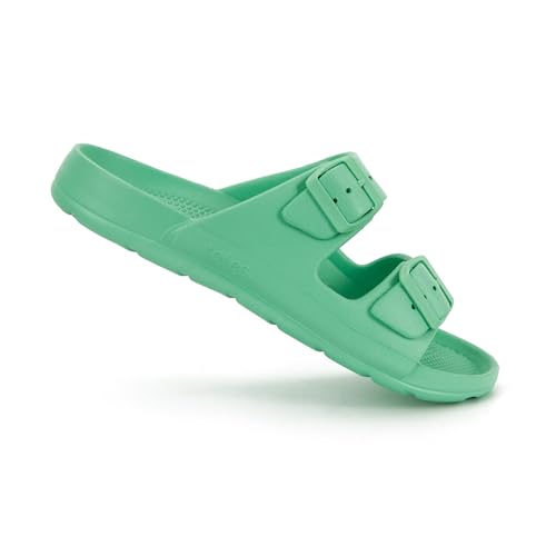 Image of totes Women's Everywear Lightweight Waterproof Adjustable Double Buckle Slide Sandal