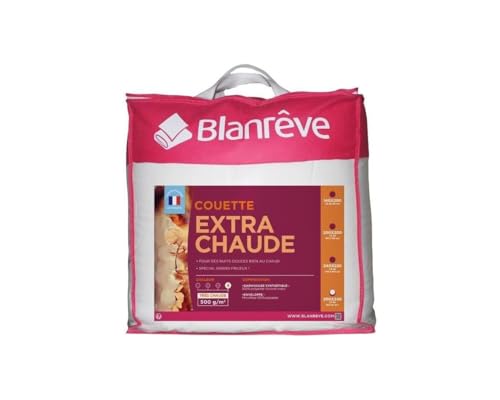 Blanreve Couette en Microfibre Extra Chaude - 240 x 260 cm - Blanc