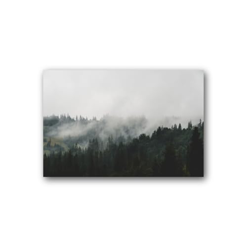 Tableau sur toile forêt brumeuse pour illuminer un mur sombre